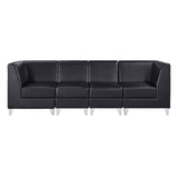 DIR Magic Cubo Waiting Bench - 4 Seats Salon Equipment Dream In Reality Black