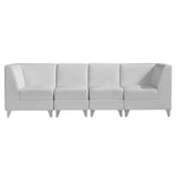 DIR Magic Cubo Waiting Bench - 4 Seats Salon Equipment Dream In Reality White