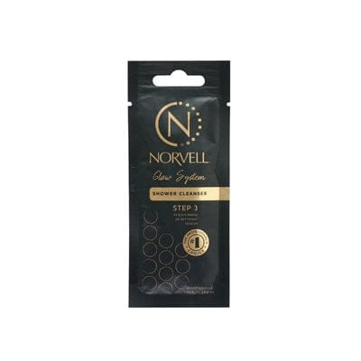 Norvell Glow System Post Tan Shower Cleanser Packette Spray Tanning Product Norvell