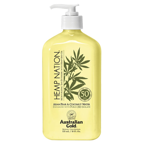 Australian Gold Hemp Nation Moisturizing Tan Extender 18 OZ. Tanning Lotions Australian Gold