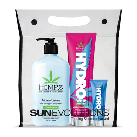 Hempz HydroWhip Maximizer Bag Deal 2025 Tanning Lotions Hempz