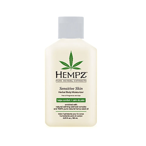Hempz Sensitive Skin Herbal Body Moisturizer 2.25 oz Skin Care Hempz