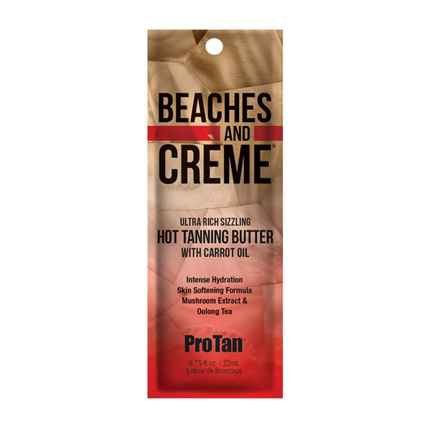Pro Tan Beaches and Créme Sizzling Tanning Butter .75 OZ. (10 Pack)