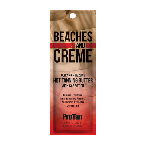 Pro Tan Beaches and Créme Sizzling Tanning Butter .75 OZ.