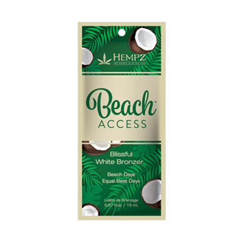 Hempz Beach Access White DHA Bronzer Pkt .57 OZ. (5 Pack) Tanning Lotions Hempz