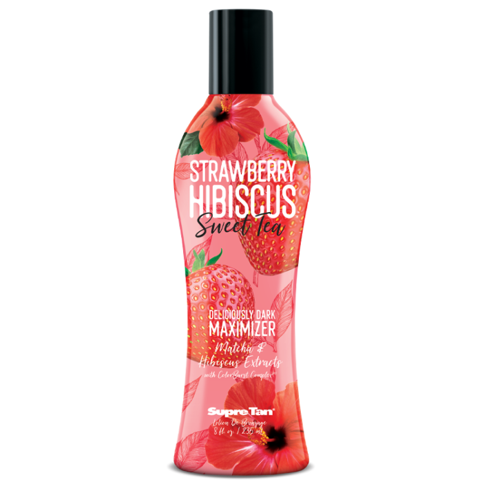Supre Strawberry Hibiscus Sweet Tea Maximizer 8 OZ. Tanning Lotions Supre