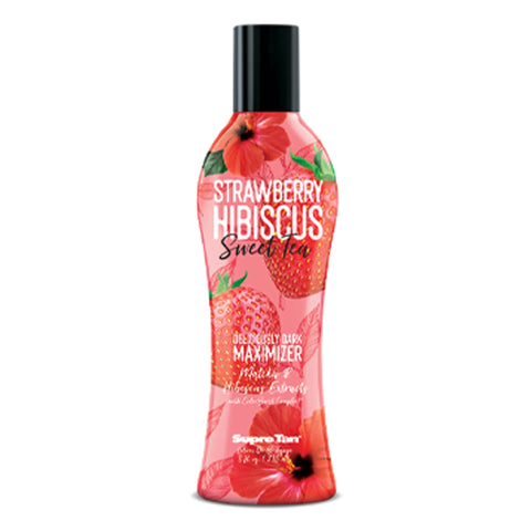Supre Strawberry Hibiscus Sweet Tea Maximizer 8 OZ. Tanning Lotions Supre