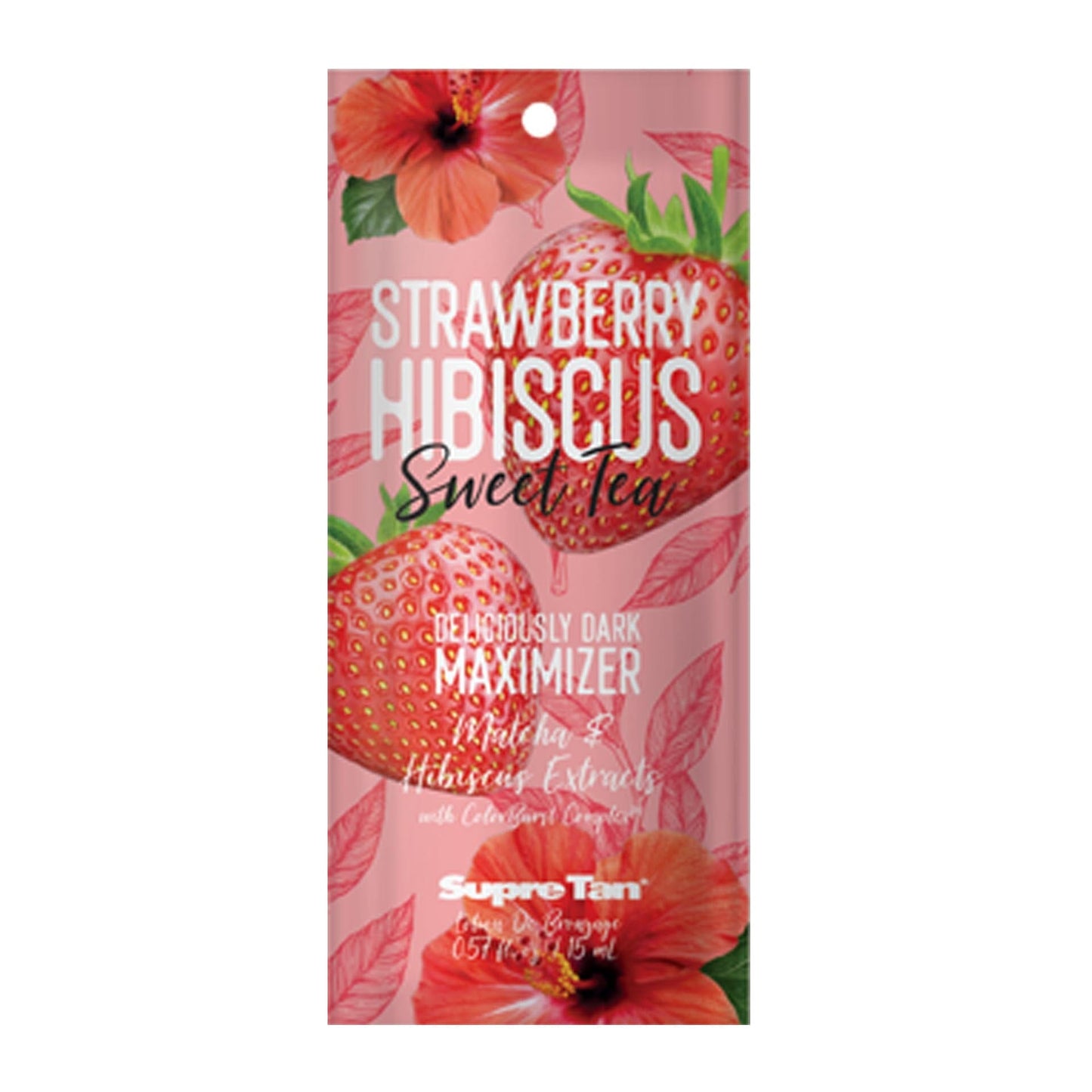 Supre Strawberry Hibiscus Sweet Tea Maximizer .57 OZ. (7 Pack) Tanning Lotions Supre