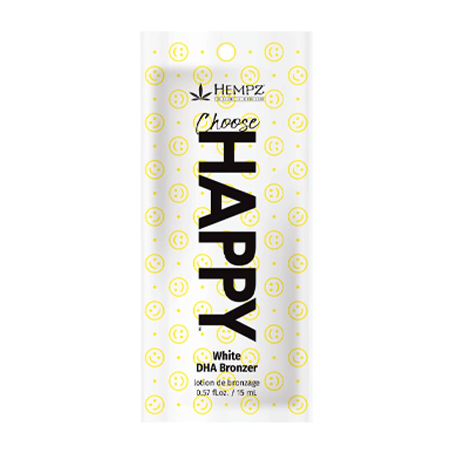 Hempz Choose Happy White DHA Bronzer .57 OZ. (5 Pack) Tanning Lotions Hempz