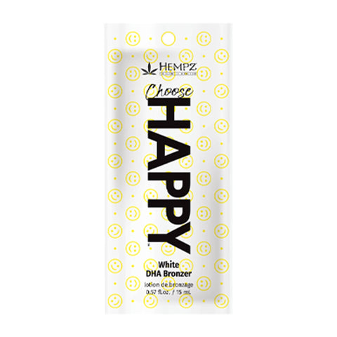 Hempz Choose Happy White DHA Bronzer .57 OZ. (5 Pack) Tanning Lotions Hempz