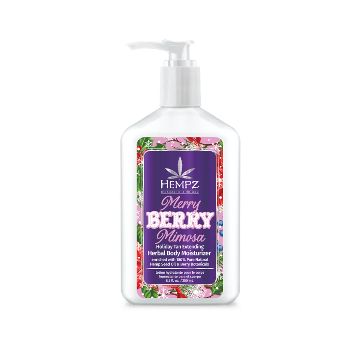 Hempz Merry Berry Bliss Mimosa Tan Extending Moisturizer 8.5 oz