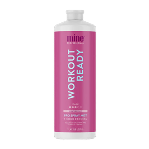 MineTan Workout Ready Pro Spray Mist 33.8 OZ. Spray Tanning Solutions MineTan