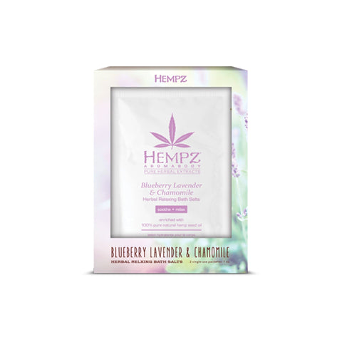 Hempz Blueberry Lavender & Chamomile Bath Salts 1 OZ Skin Care Hempz