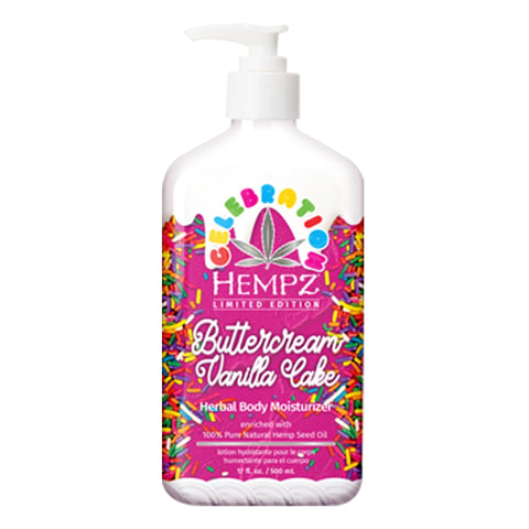 Hempz Limited Edition Buttercream Vanilla Cake 17 oz Tanning Lotions Hempz