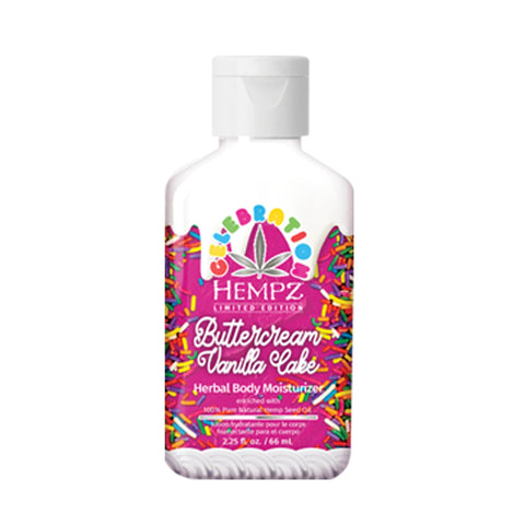 Hempz Limited Edition Buttercream Vanilla Cake 2.25 oz (2 Pack) Tanning Lotions Hempz