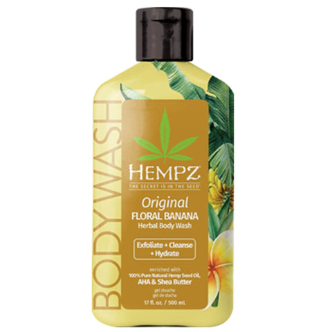 Hempz Original Floral Banana Body Wash 17 oz. Skin Care Hempz