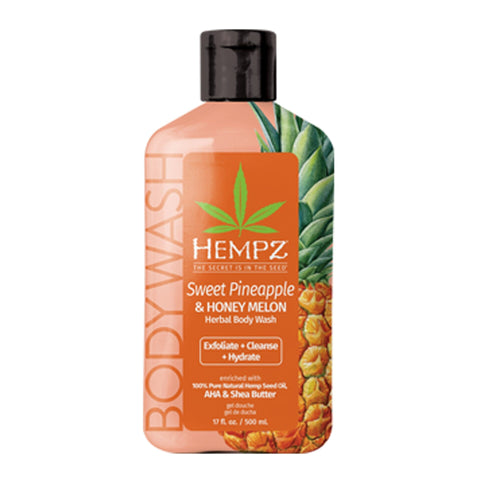 Hempz Pineapple & Honey Melon Body Wash 17 OZ. Skin Care Hempz