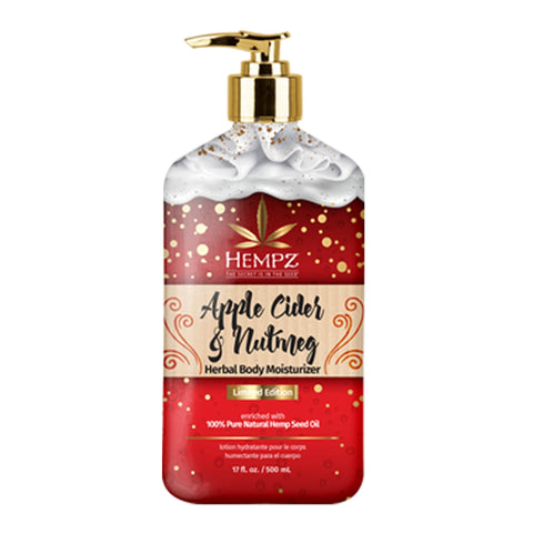 Hempz Limited Edition Apple Cider & Nutmeg Moisturizer 17 OZ. Skin Care Hempz