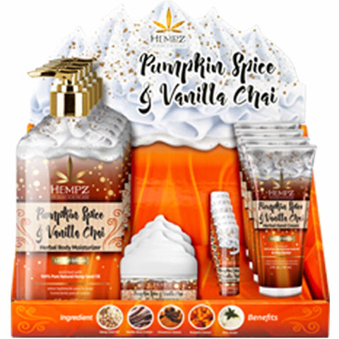Hempz Spice to Meet You Display 17 piece Skin Care Hempz