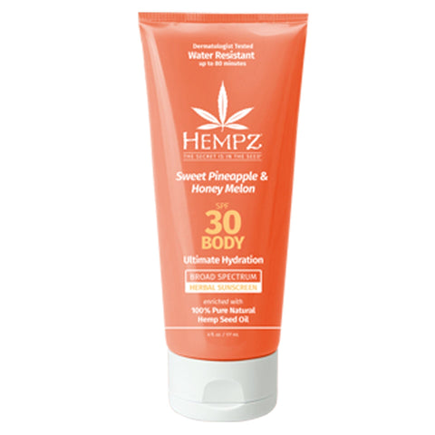 Hempz Sweet Pineapple & Honey Melon Body Sunscreen SPF 30 Skin Care Hempz