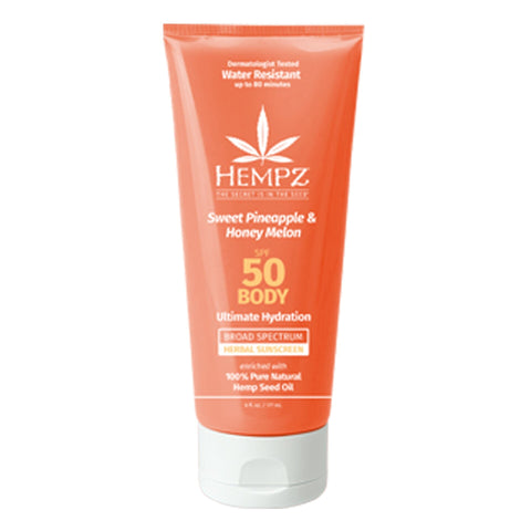 Hempz Sweet Pineapple & Honey Melon Body Sunscreen SPF 50 Skin Care Hempz