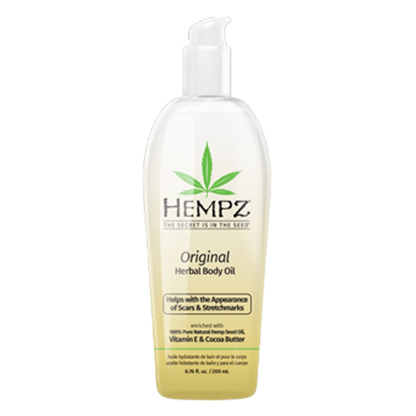 Hempz Original Body Oil 6.76 oz Skin Care Hempz