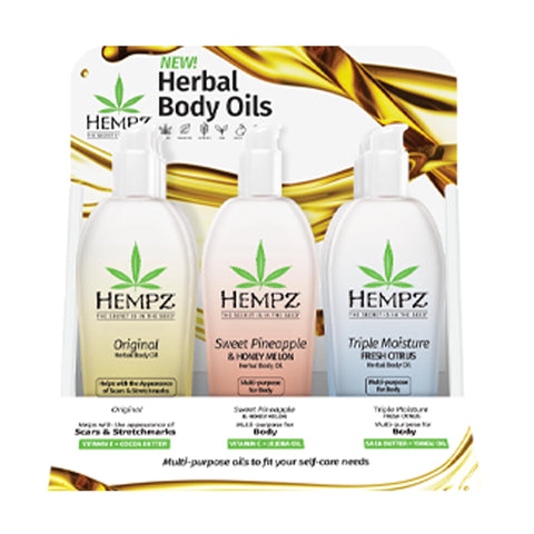 Hempz Body Bliss 9 piece Display Tanning Lotions Hempz