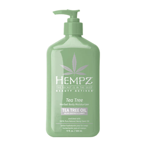 Hempz Tea Tree Herbal Body Moisturizer 17 oz Tanning Lotions Hempz