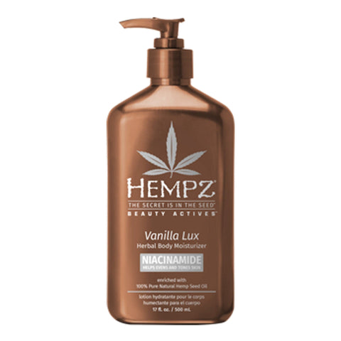 Hempz Vanilla Lux Herbal Body Moisturizer 17 oz Skin Care Hempz