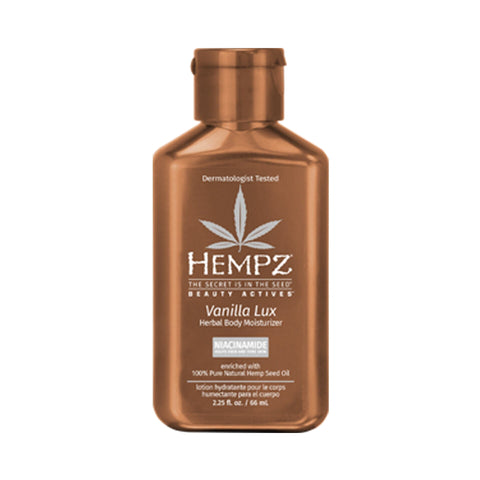 Hempz Vanilla Lux Herbal Body Moisturizer 2.25 oz (2 Pack) Skin Care Hempz