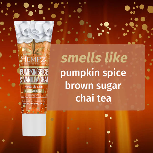 Hempz Limited Edition Pumpkin Spice & Vanilla Chai Hand Cream .44 oz Tanning Lotions Hempz