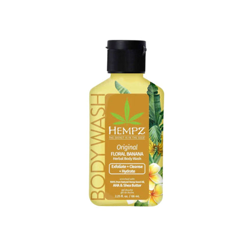 Hempz Original Floral Banana Herbal Body Wash 2.25 oz Skin Care Hempz