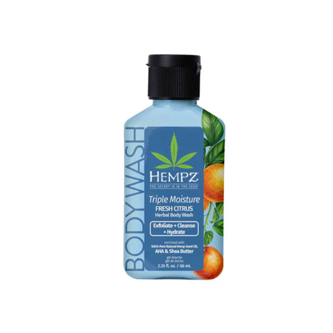 Hempz Triple Moisture Herbal Body Wash 2.25 oz Skin Care Hempz
