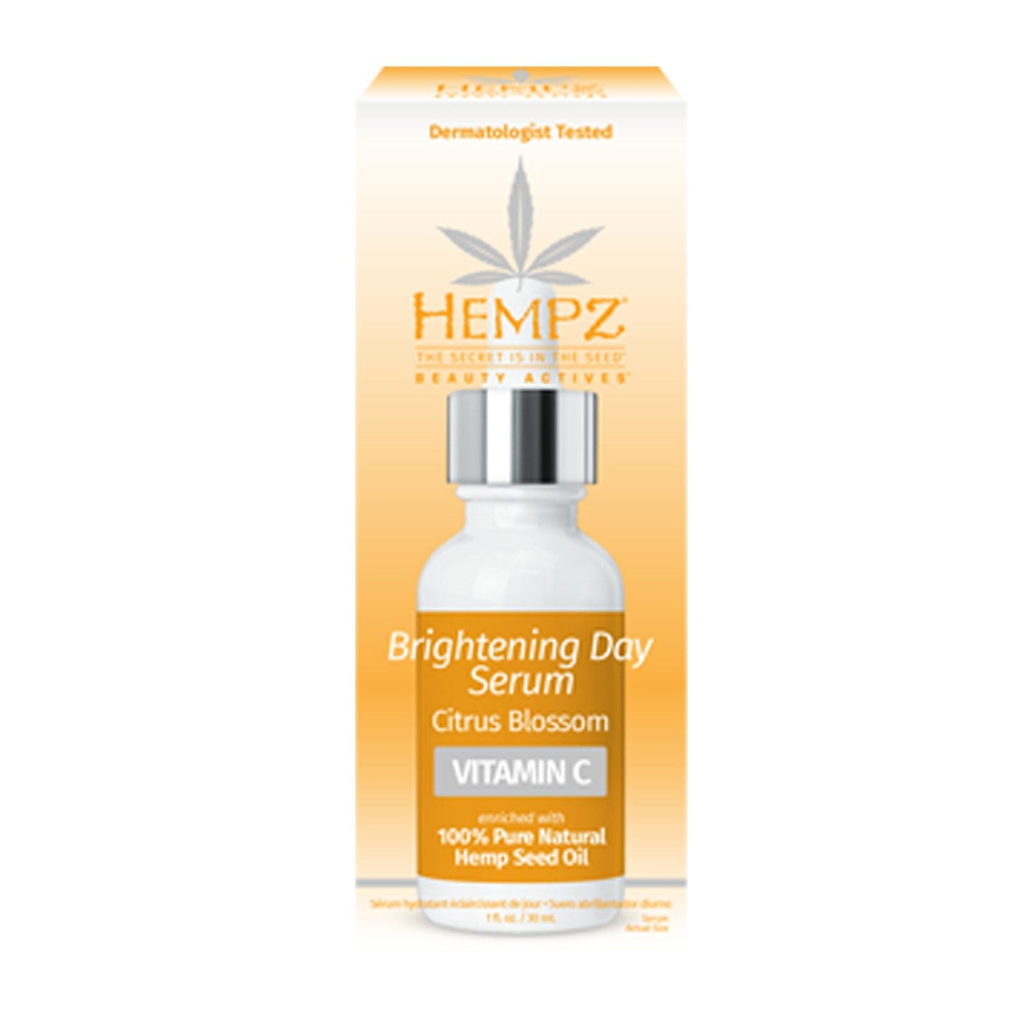 Hempz Citrus Blossom Brightening Day Serum 1 oz Tanning Lotions Hempz