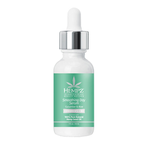 Hempz Cucumber & Aloe Smoothing Day Serum 1 oz Tanning Lotions Hempz