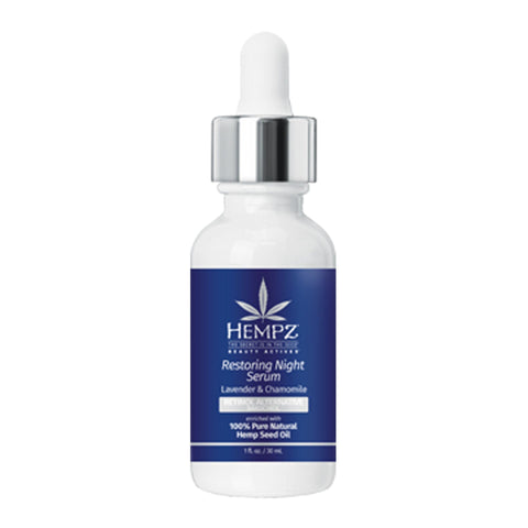 Hempz Lavender & Chamomile Restoring Night Serum 1 oz Tanning Lotions Hempz