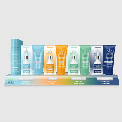 Hempz Fresh Face Display Tanning Lotions Hempz