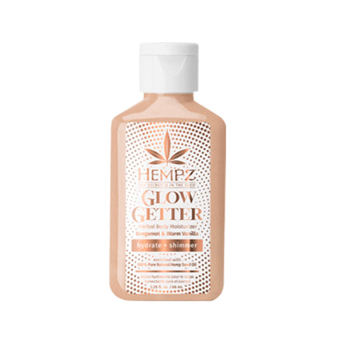 Hempz Glow Getter Herbal Body Moisturizer 2.25 OZ. Skin Care Hempz
