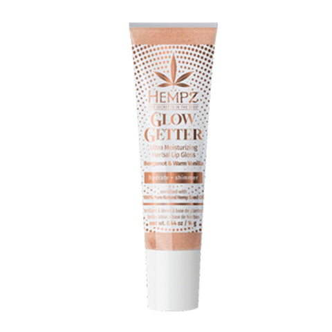 Hempz Glow Getter Herbal Lip Gloss with Shimmer .44 oz Skin Care Hempz