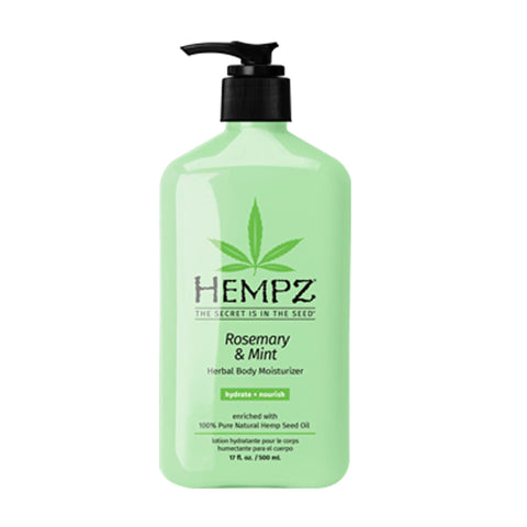 Hempz Rosemary & Mint Herbal Body Moisturizer 17 OZ. Skin Care Hempz