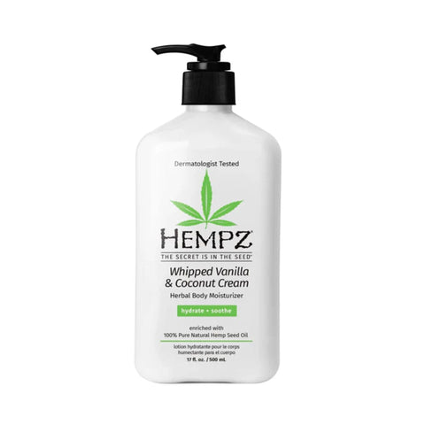 Hempz Whipped Vanilla & Coconut Herbal Body Moisturizer 17 oz Skin Care Hempz