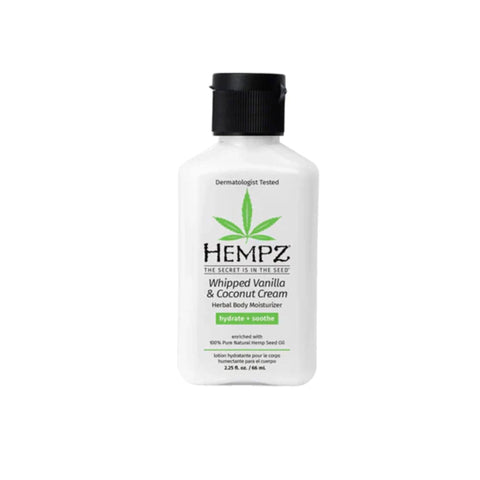 Hempz Whipped Vanilla & Coconut Herbal Body Moisturizer 2.25 oz Skin Care Hempz