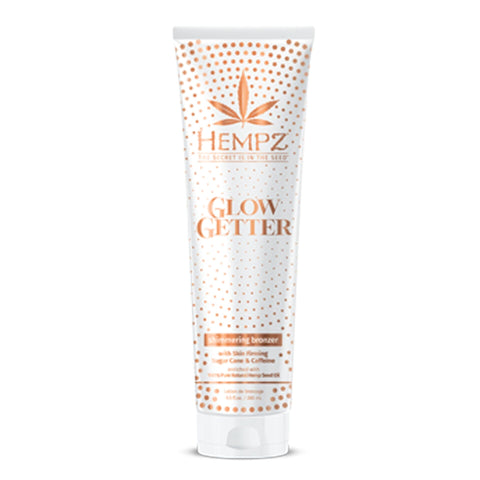 Hempz Glow Getter Shimmering Bronzer 9.5 OZ. Tanning Lotions Hempz