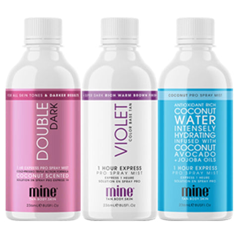MineTan Pro Mist Sample Pack Spray Tanning Product MineTan