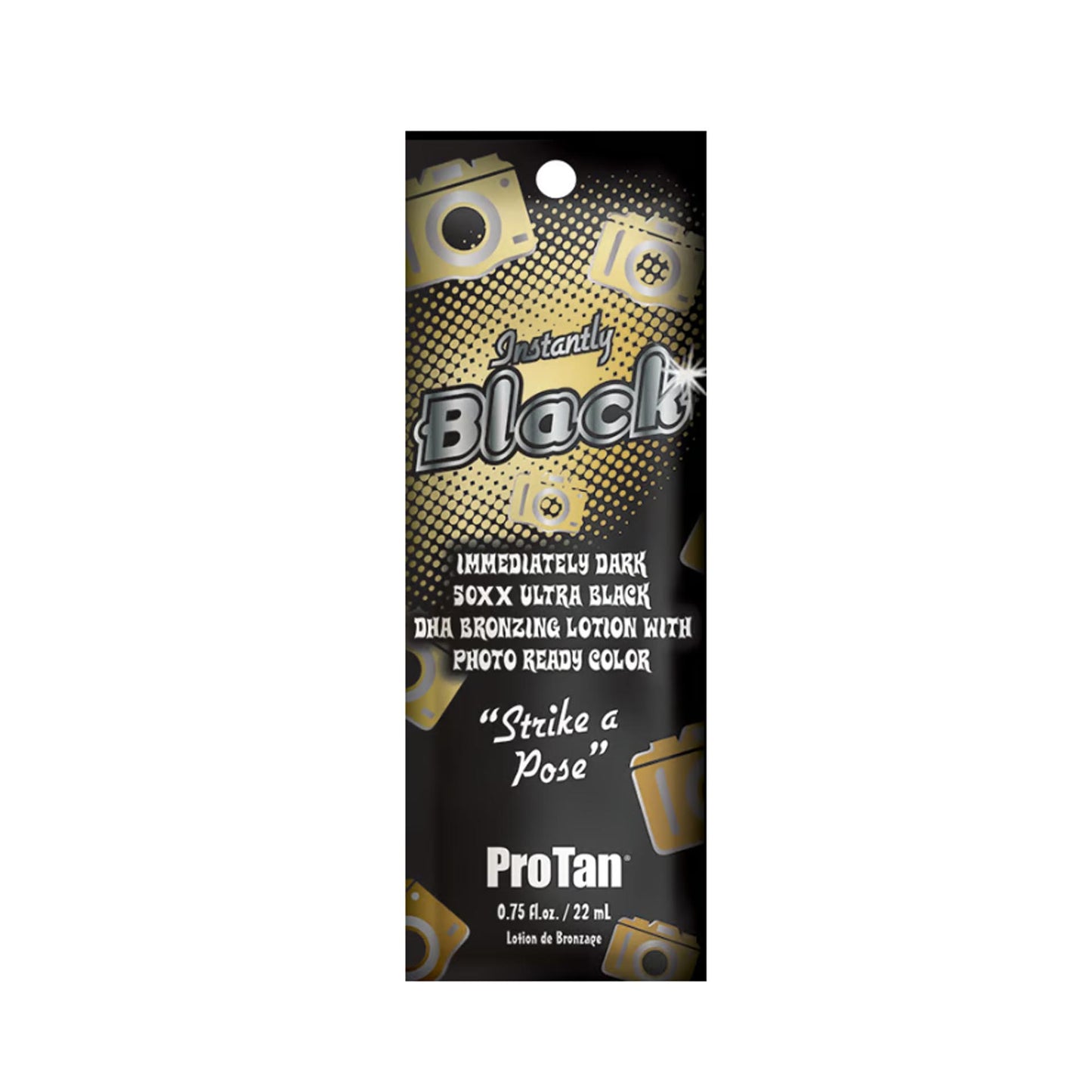 Pro Tan Instantly Black 50xx Ultra Dark Black Bronzer Packette 0.75 oz