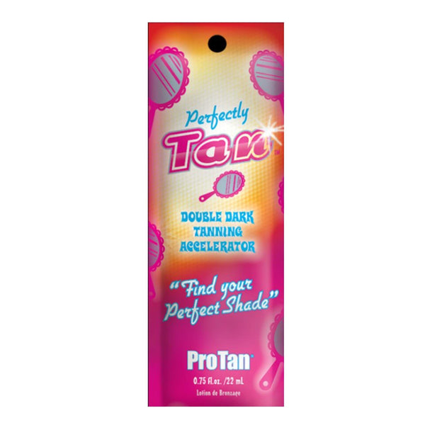 Pro Tan Perfectly Tan Double Dark Tanning Accelerator .75 OZ.(10 Pack)