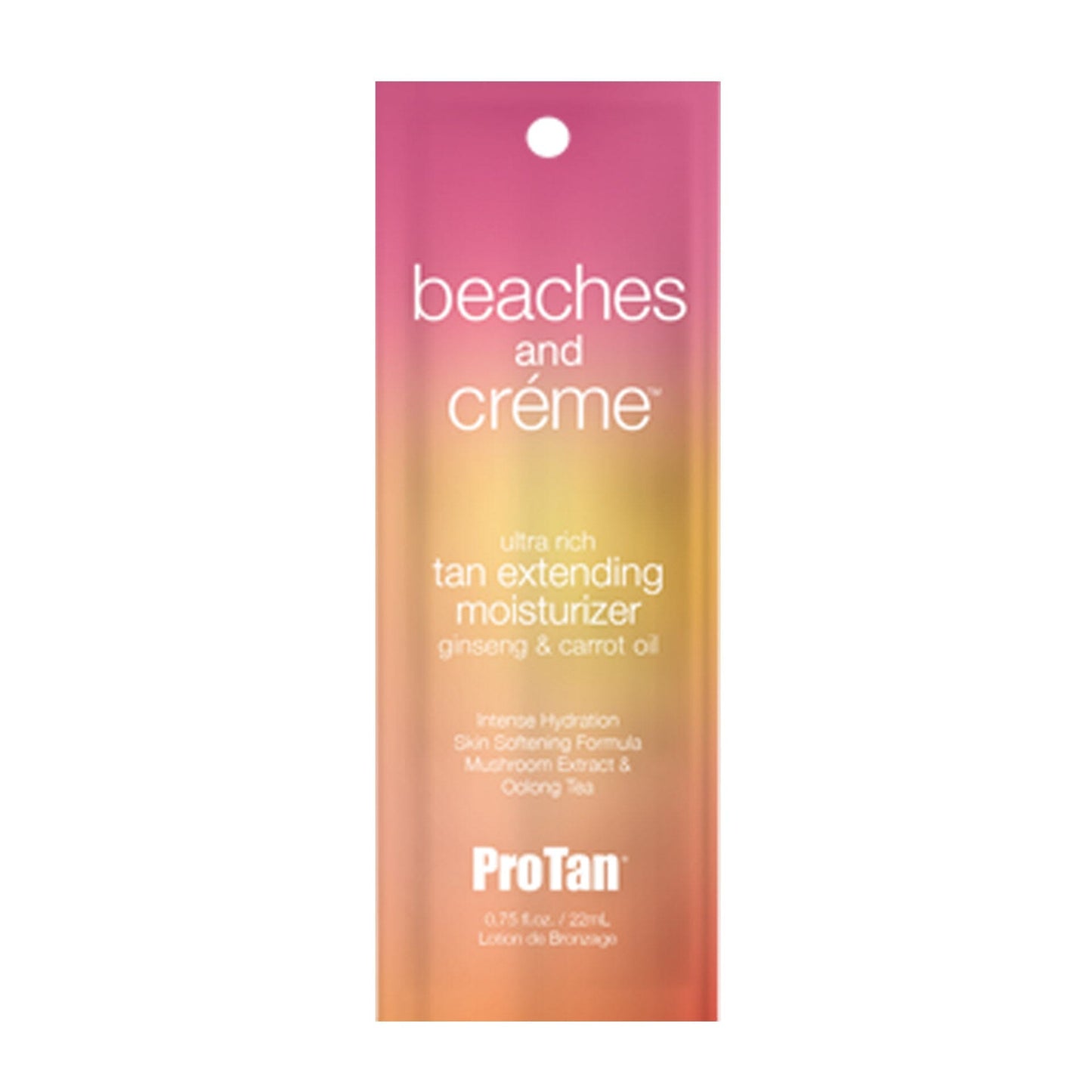 Pro Tan Beaches & Creme Ultra Rich Moisturizer .75 OZ. (5 Pack) Tanning Lotions Pro Tan