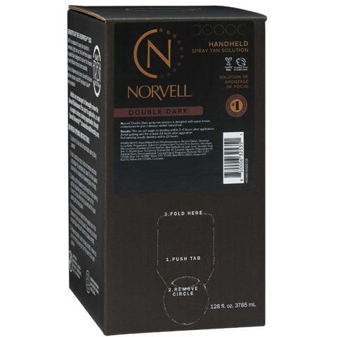 Norvell Double Dark Sunless Solution 128 oz EverFresh Box Quick Ship Norvell Special Member Pricing Available