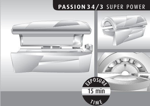 Ergoline Passion 34/3 Tanning Bed Replacement Lamp Kit Lamps ProTech