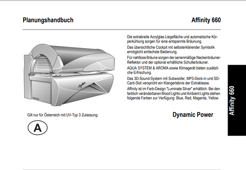 Ergoline 660 DP Tanning Bed Manual